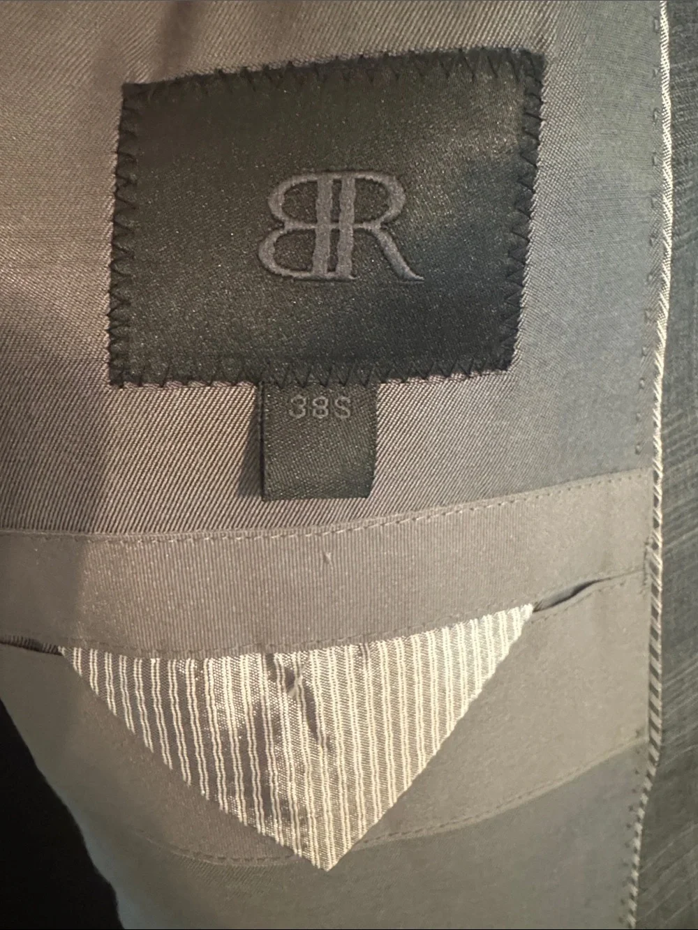 Banana Republic Men's Gray Plaid Suit Jacket